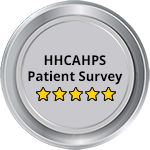 5 stars for patient satisfaction survey (HHCAHPS)